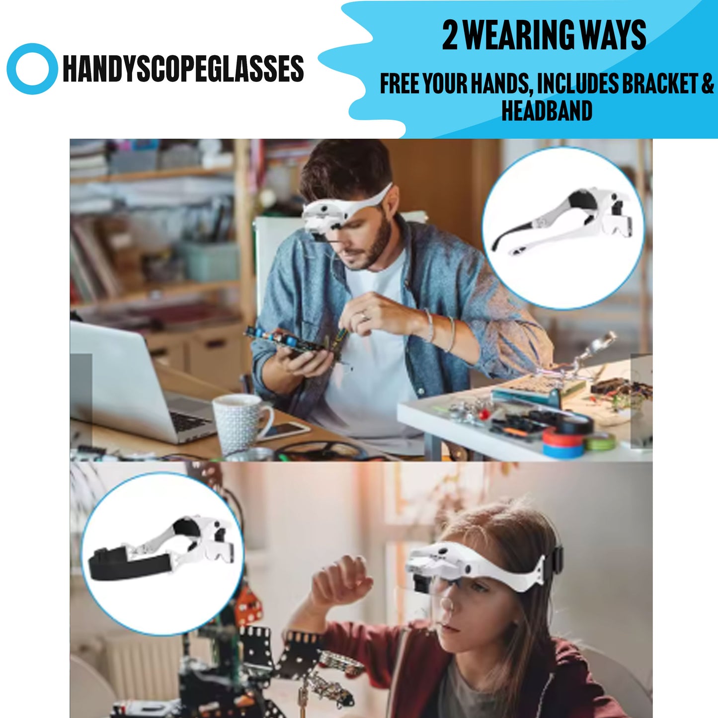 HandyScope™ LED Magnifying Glasses